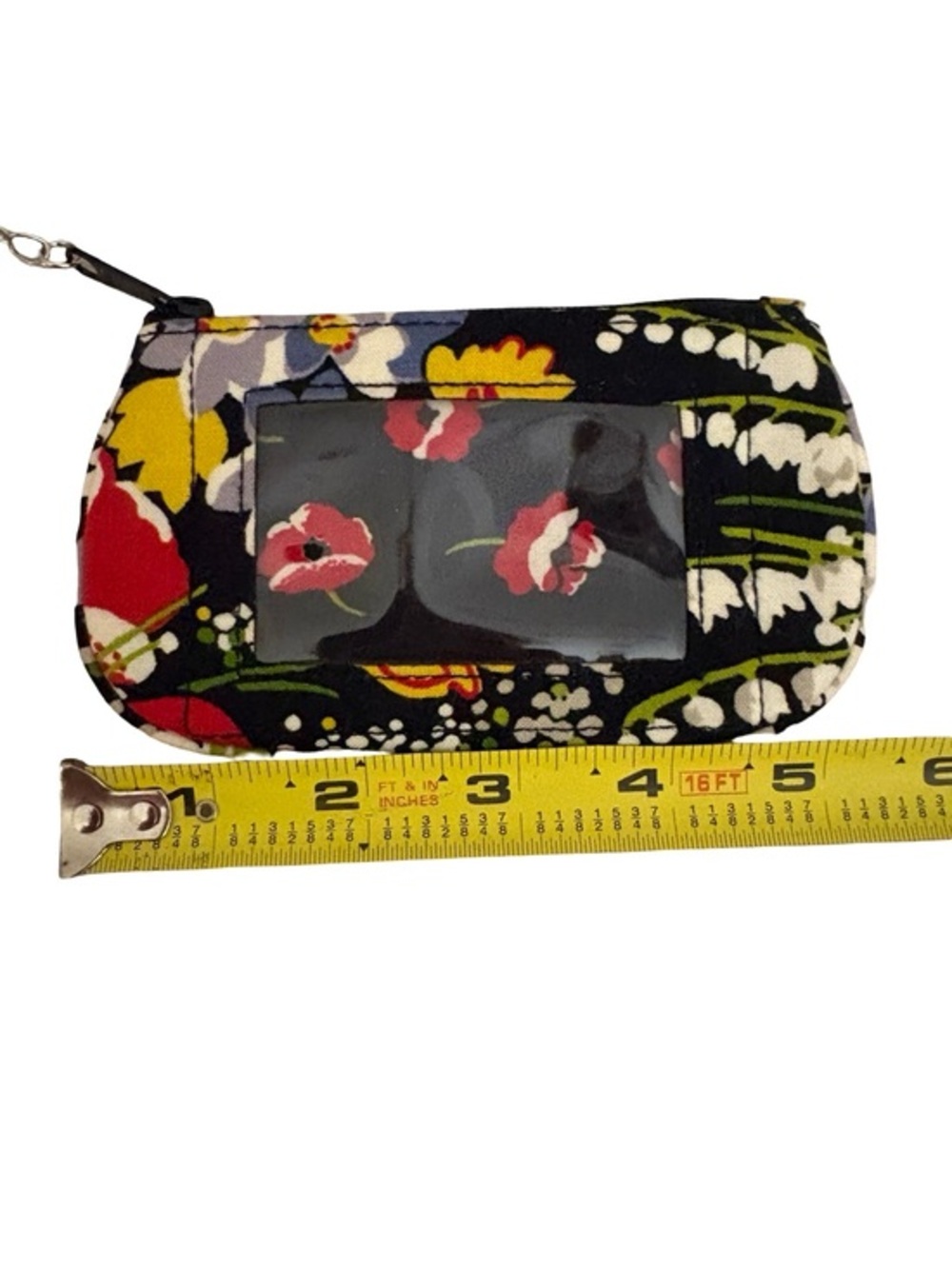 Vera Bradley Zip ID Case Poppy Fields" NWOT